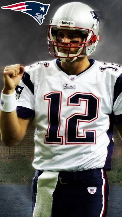 Tom Brady Vintage Effect Photograph Wallpaper