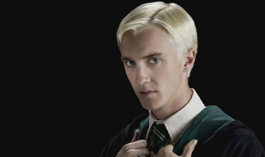 Tom Felton As Malfoy Portrait Wallpaper