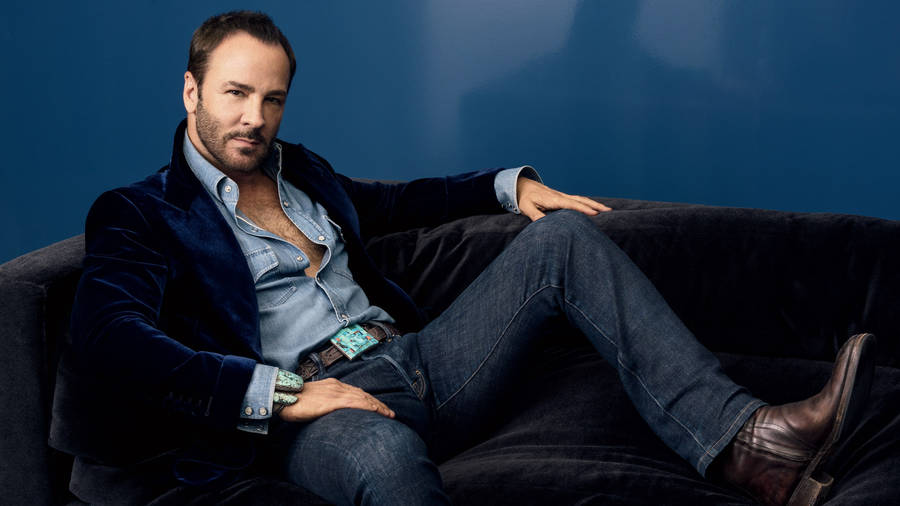 Tom Ford Showcasing His Exquisite Fashion Collection Wallpaper