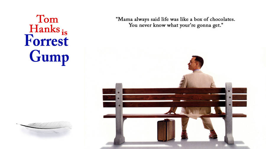 Tom Hanks Minimalist Forrest Gump Poster Wallpaper