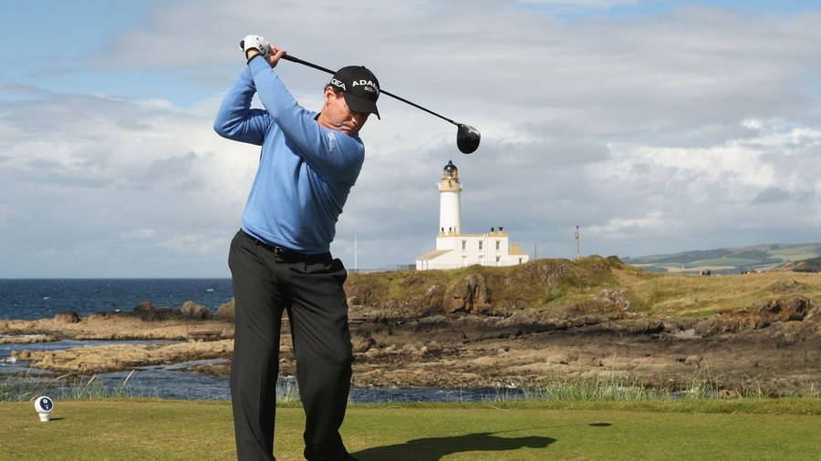 Tom Watson Swinging His Golf Club Wallpaper