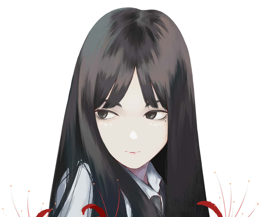 Tomie With Long Hair Wallpaper