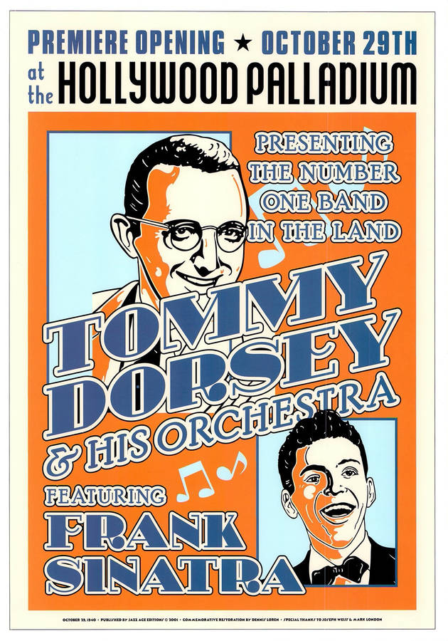 Tommy Dorsey And His Orchestra Frank Sinatra Concert Wallpaper