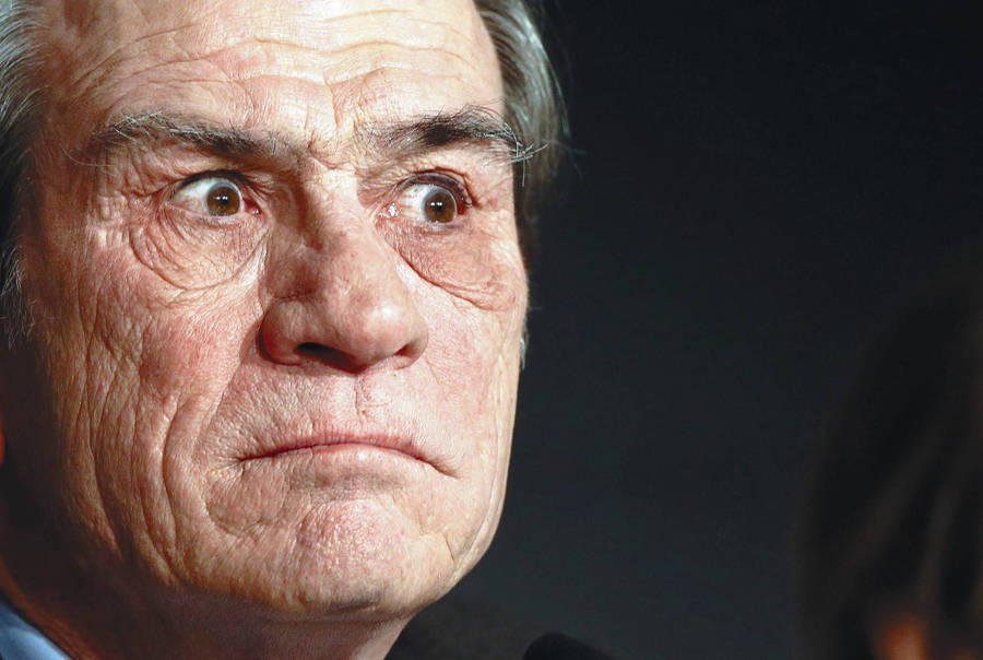 Tommy Lee Jones Glaring Eyes Wallpaper