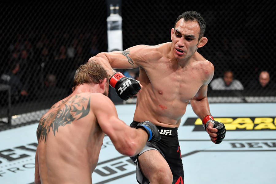 Tony Ferguson Giving A Side Hook Wallpaper