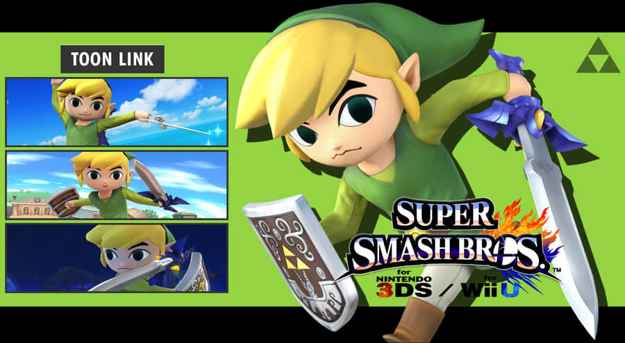 Toon Link In The Super Smash Bros Preview Wallpaper