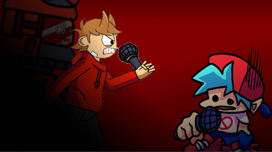 Tord Of Eddsworld On Fnf Game Wallpaper