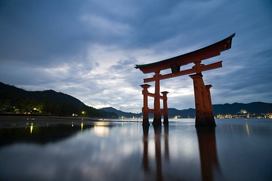 Torii Gate Low Angle Wallpaper