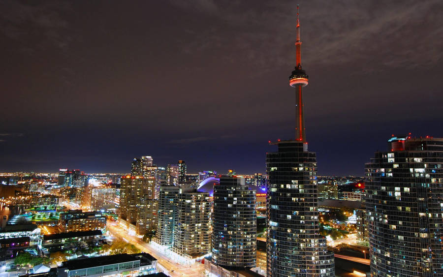 Toronto Area Bright Lights Wallpaper