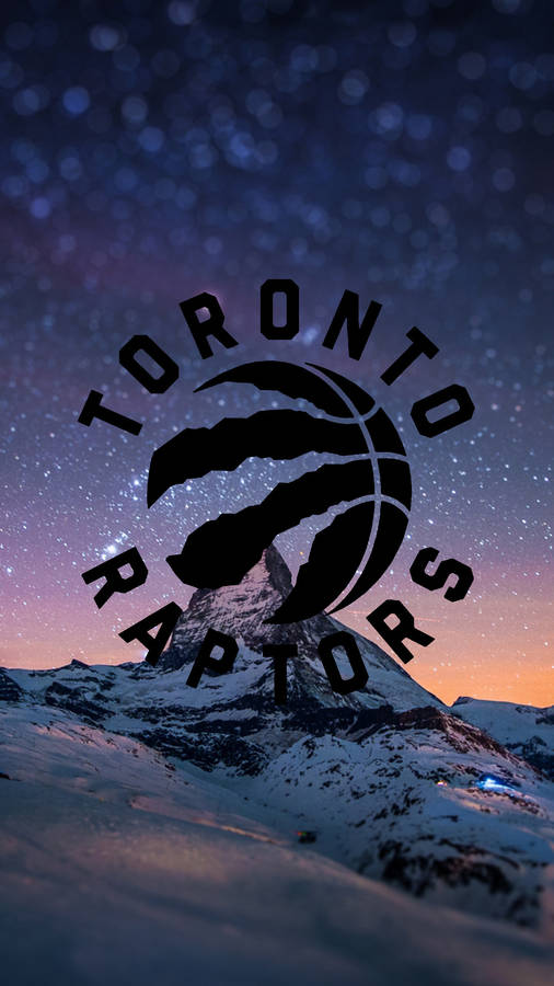 Toronto Raptors Logo In Snow Wallpaper