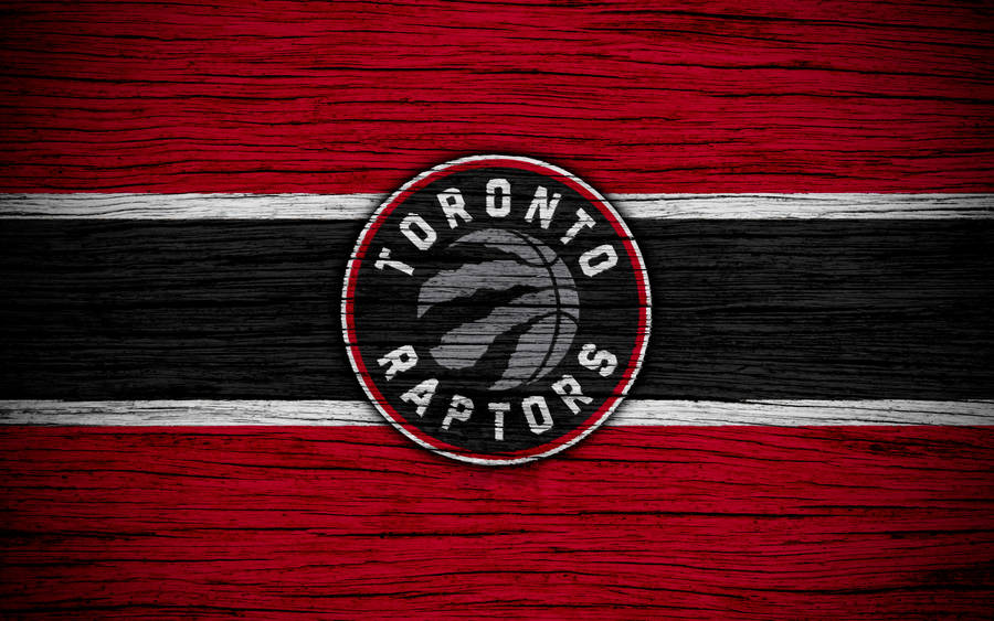 Toronto Raptors Logo On Wood Wallpaper