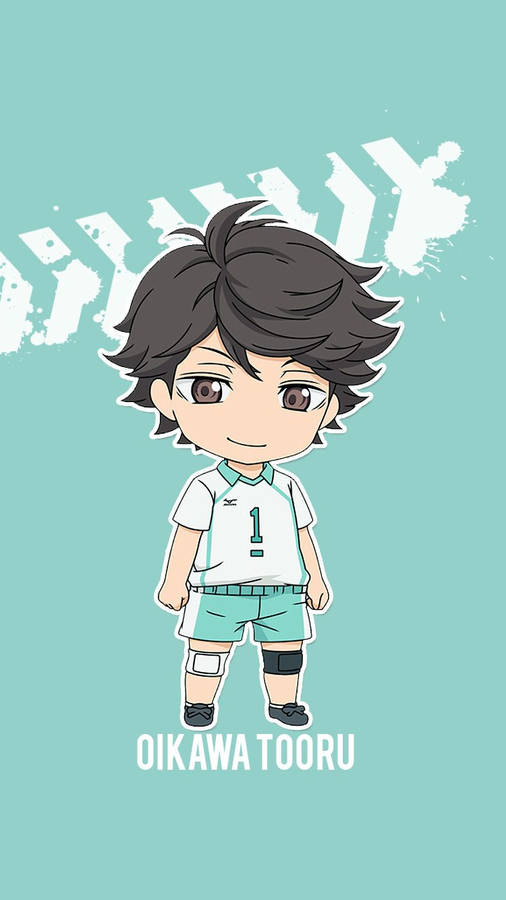 Toru Oikawa Chibi Art Wallpaper