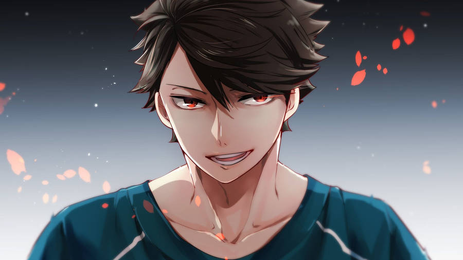 Toru Oikawa Fiery Look Wallpaper