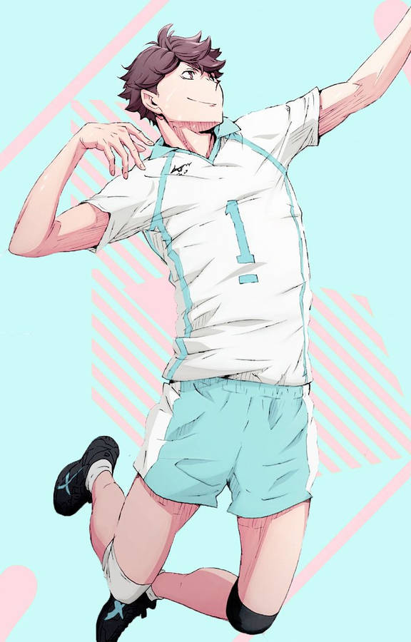 Toru Oikawa Jump Float Wallpaper