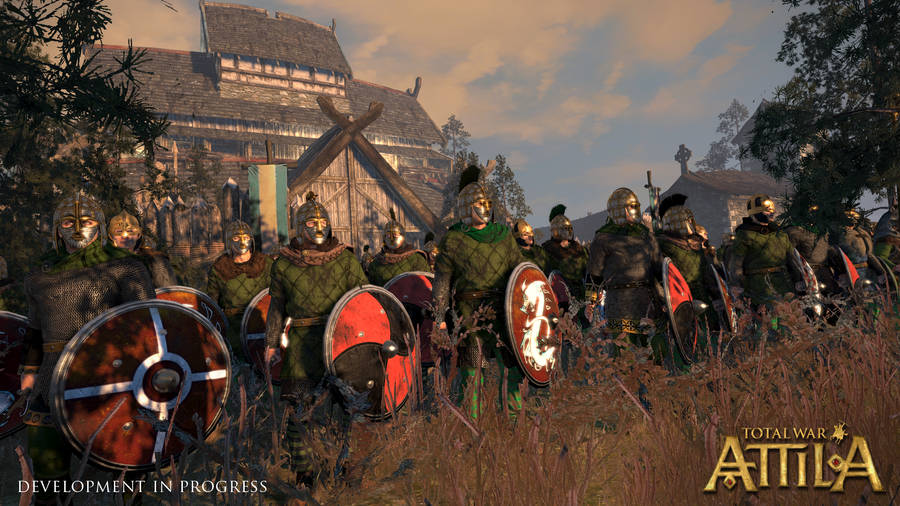 Total War Attila Gladiators Lined Up Wallpaper