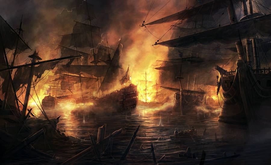 Total War Blazing Waters Wallpaper