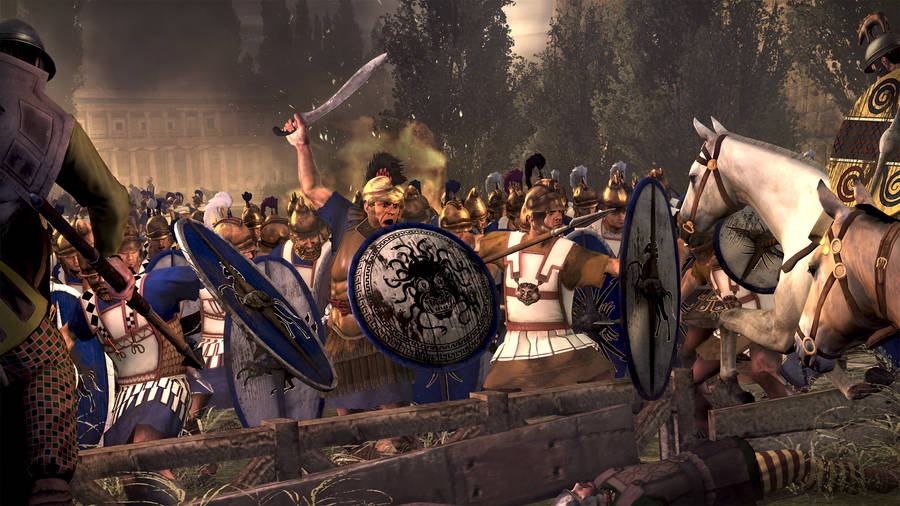 Total War Taunting Commander Wallpaper