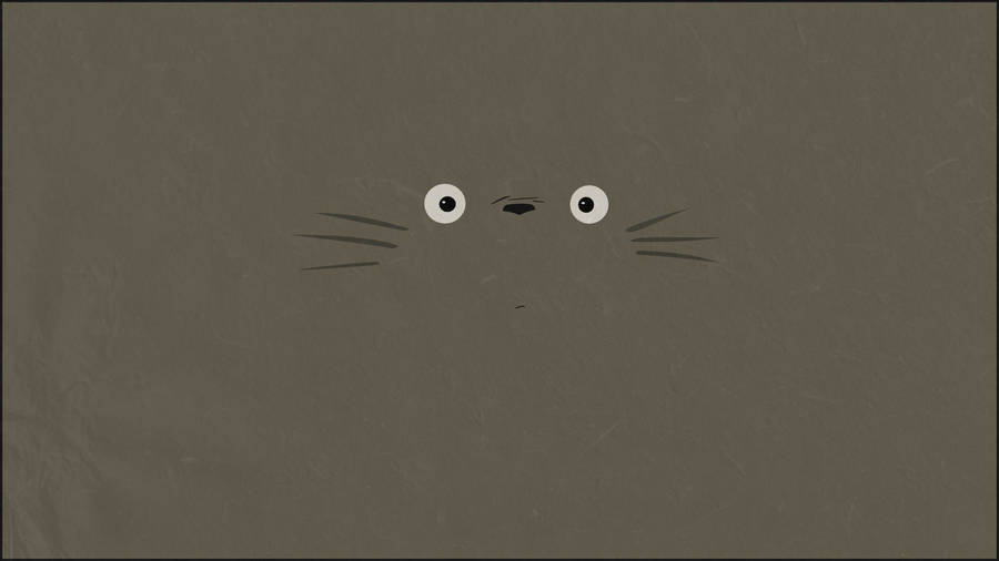 Totoro Minimalist Ipad Wallpaper