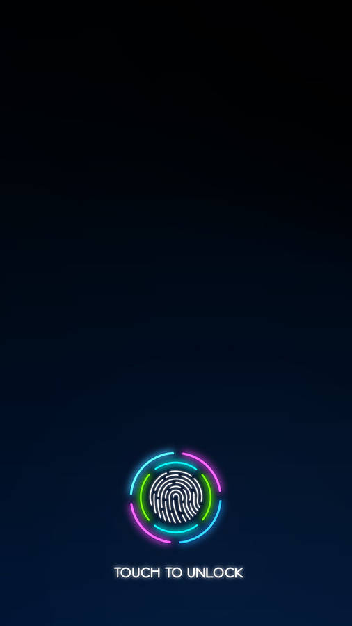 Touch To Unlock Fingerprint Phone Wallpaper