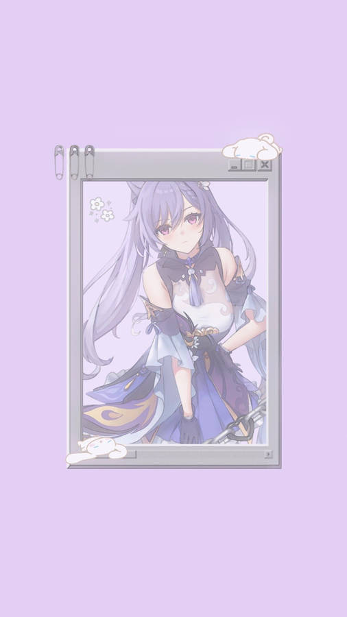 Touched By Keqing's Sword Wallpaper