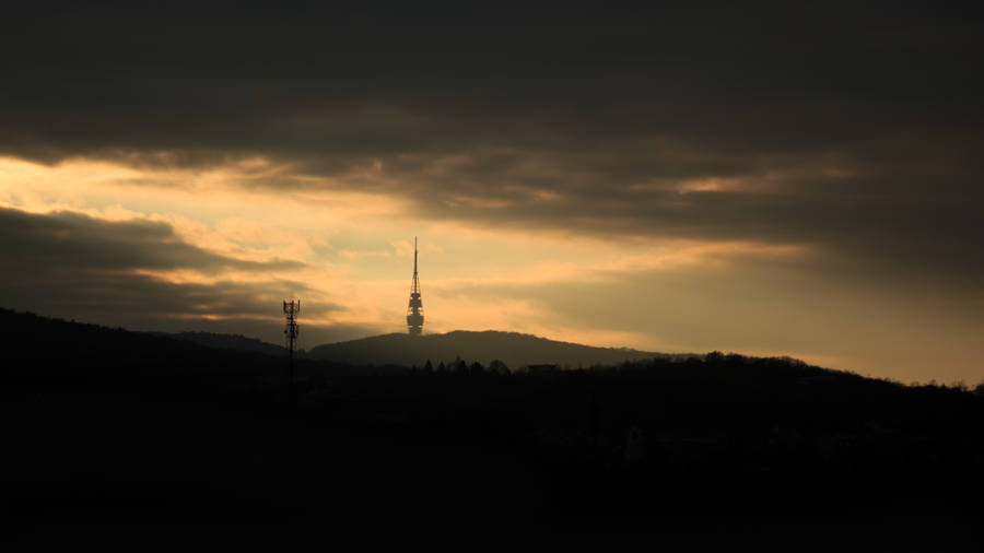 Tower In Forest Of Slovakia Wallpaper