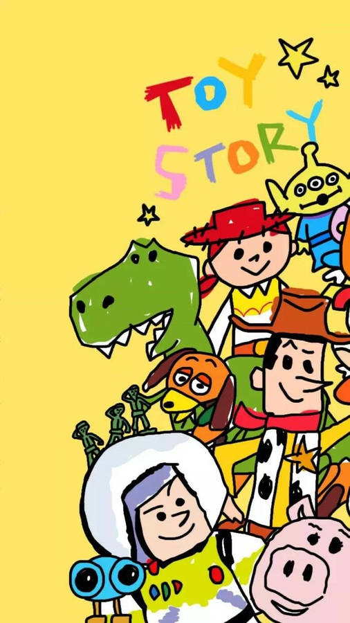 Toy Story 3 Kid's Drawing Wallpaper