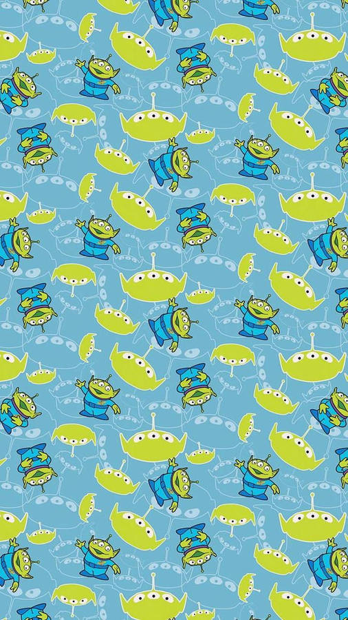 Toy Story Alien Pattern Wallpaper