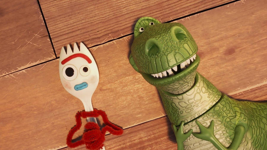 Toy Story Forky And Rex Wallpaper