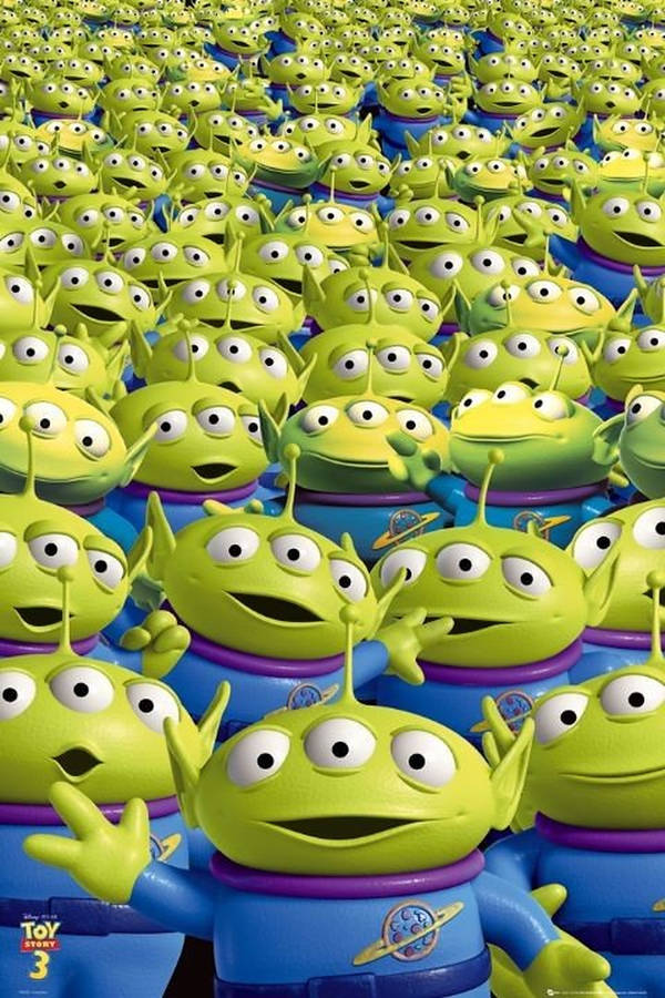 Toy Story Green Little Aliens Wallpaper