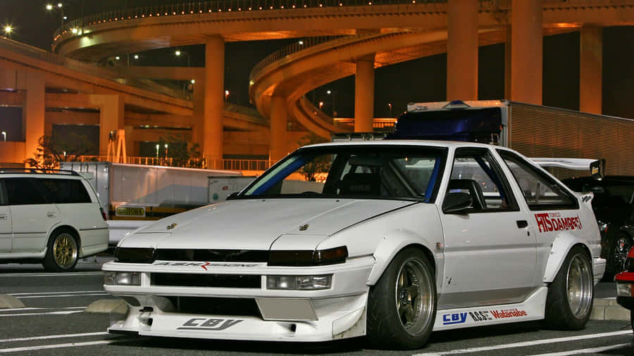 Toyota Corolla Ae86: Iconic Jdm Hatch Wallpaper