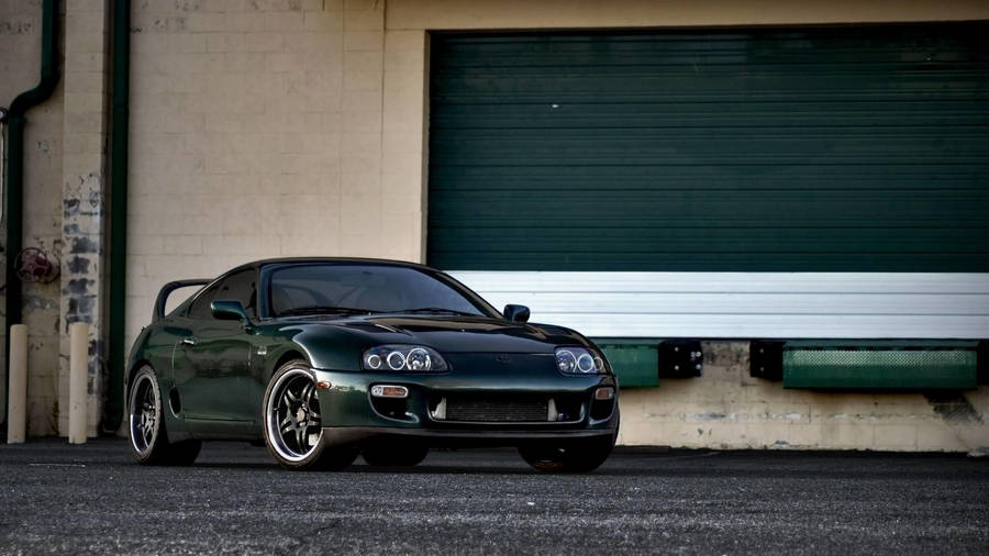 Toyota Supra Mk4 Deep Jewel Green Pearl Wallpaper