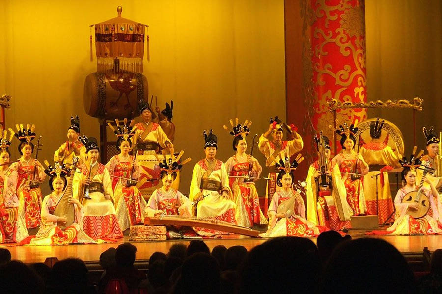 Traditional Chinese Orchestra In Xian Wallpaper