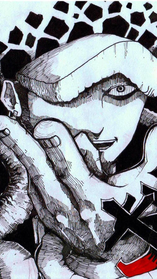 Trafalgar Law Manga Art Wallpaper