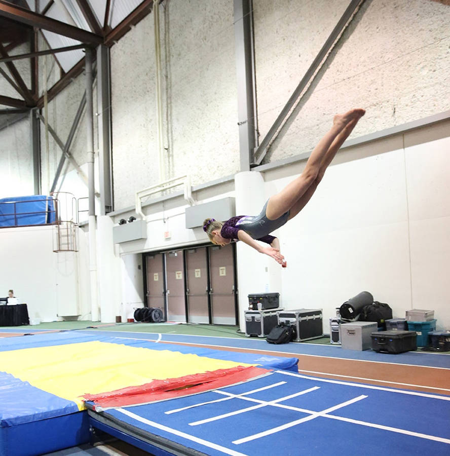 Trampoline And Tumbling Gymnastics Wallpaper