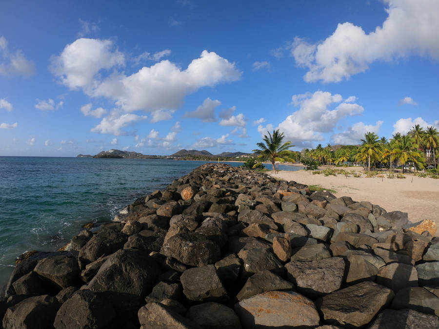 Tranquil Vigie Beach, Saint Lucia Wallpaper