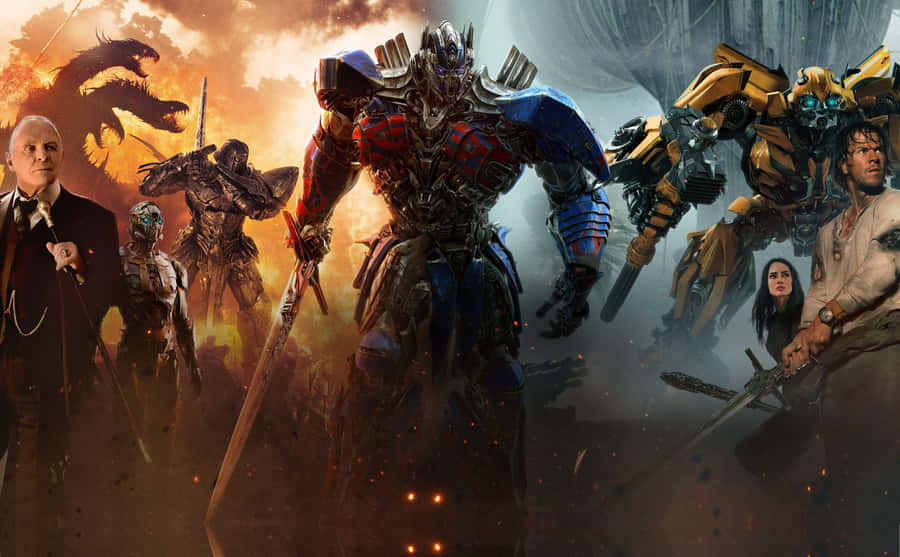 Transformers Bumblebee With Optimus Prime Wallpaper