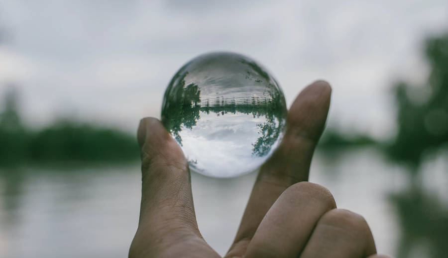 Transparent Crystal Ball Wallpaper