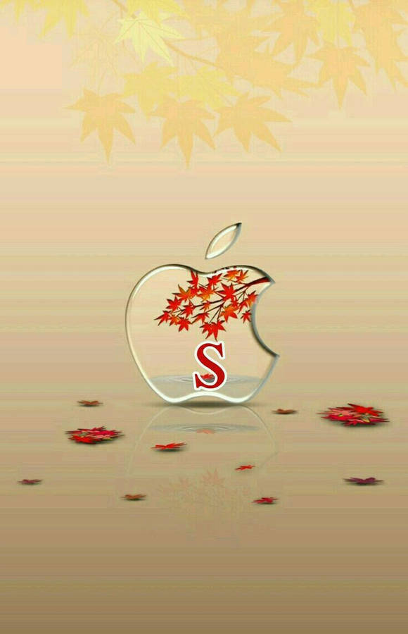 Transparent S Apple Logo Wallpaper