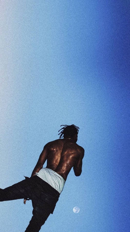 Travis Scott Aesthetic Pose Wallpaper