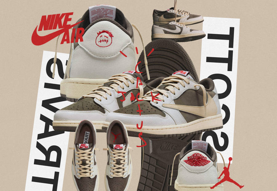 Travis Scott Air Jordan Shoes Wallpaper