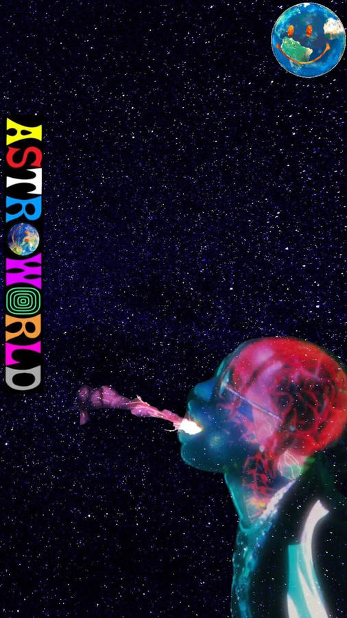 Travis Scott Astroworld Featuring Screaming Entity Wallpaper