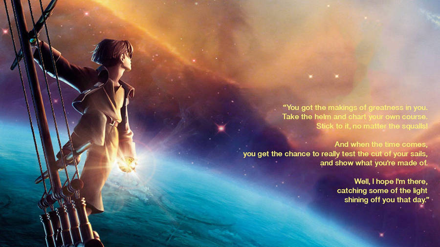 Treasure Planet Jim Hawkins Quote Wallpaper