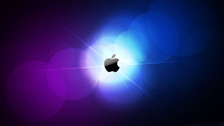 Trending Apple Logo With Bokeh Wallpaper