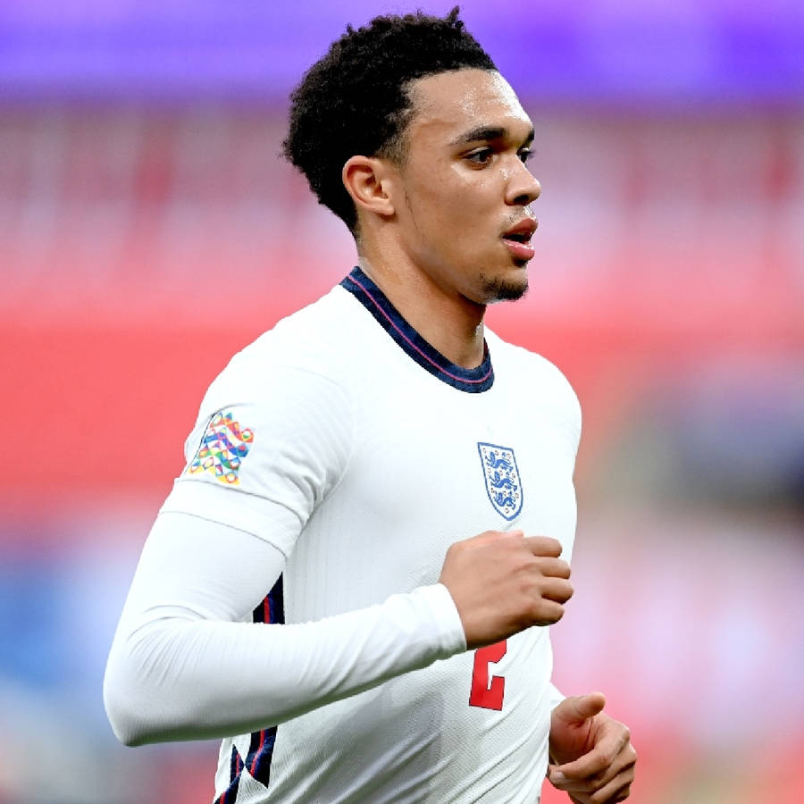 Trent Alexander-arnold White England Jersey Wallpaper