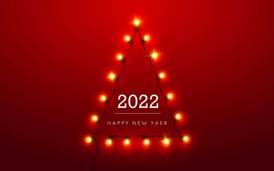 Triangle Lights New Year 2022 Wallpaper