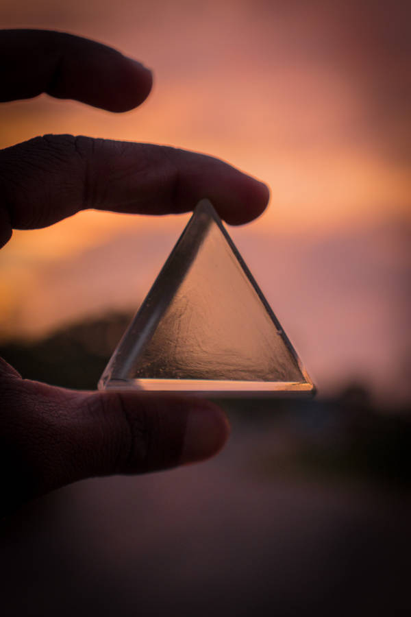 Triangular Glass Prism Wallpaper