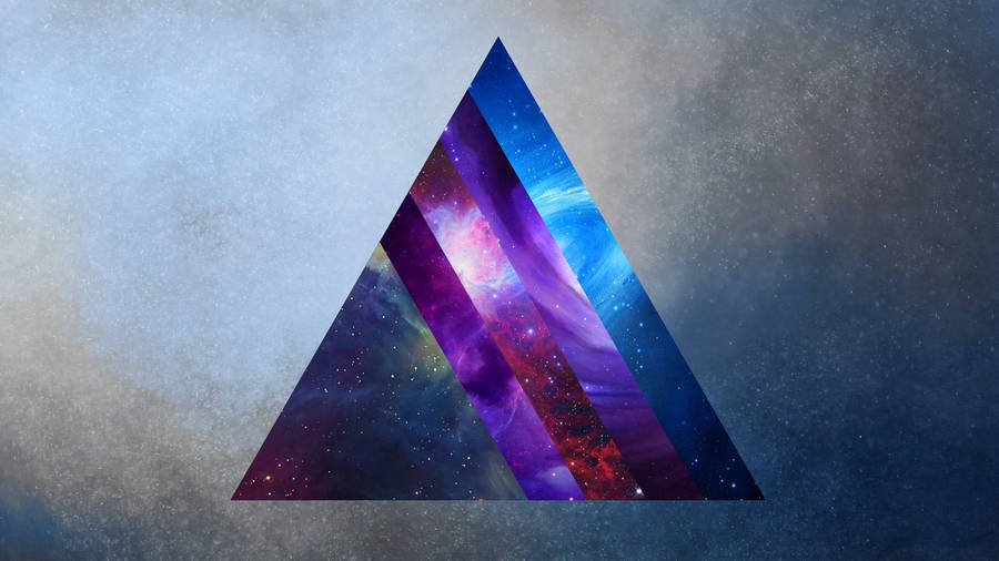 Triangular Prism Galaxy Wallpaper