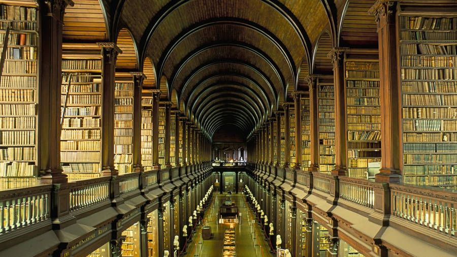 Trinity College Library Ireland Wallpaper