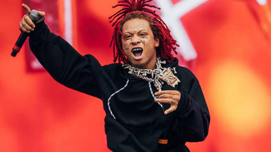 Trippie Redd Black Hoodie Wallpaper