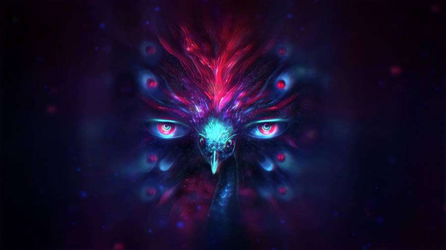 Trippy Dark Aesthetic Bird's Eye Wallpaper